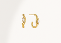 LUMINOUS EYE STUD EARRINGS