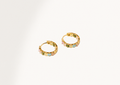 RAINBOW HALO HOOP EARRINGS