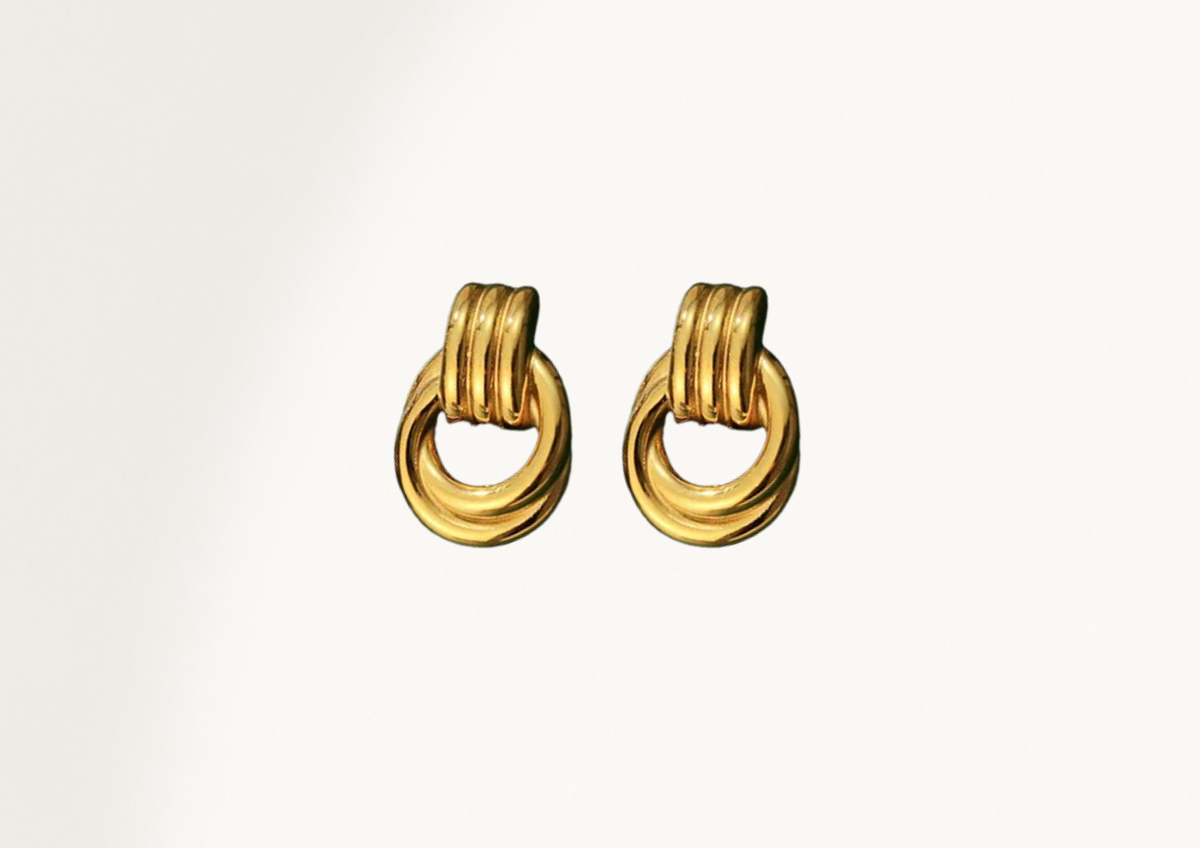 TRIPLE RING EARRINGS