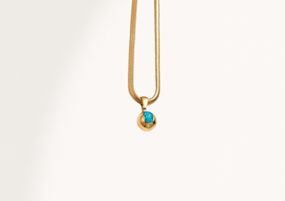 LUXE ORBIT GEM NECKLACE